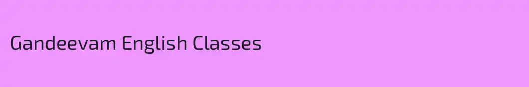 Gandeevam English Classes